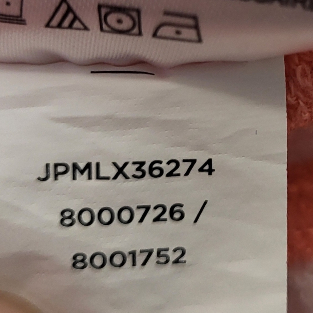 Jones New York Womens Striped Peach and White Hoodie Size M - Picture 10 of 10